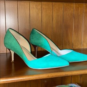 Green Just Fab Heels